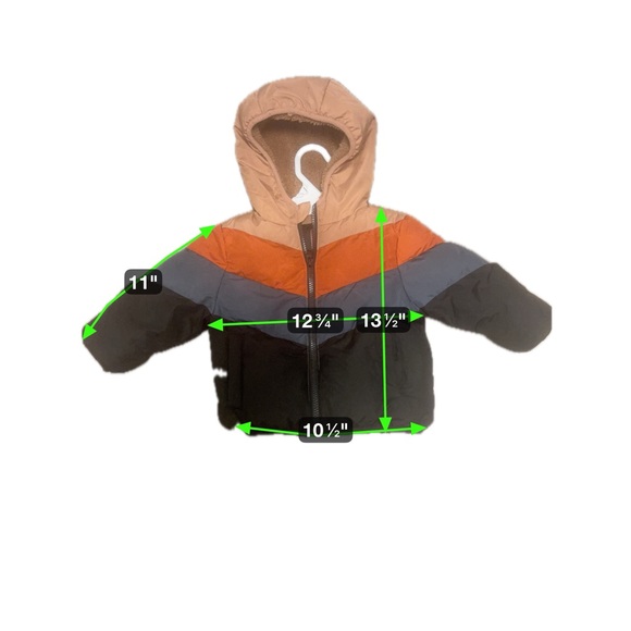 Swiss Tech Kids‎ Puffer Jacket - Orange, Gray, Black - Picture 9 of 9